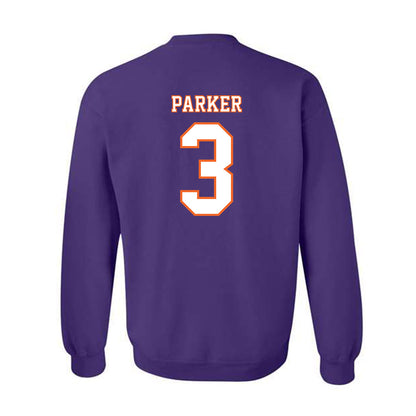 Clemson - NCAA Football : T.J. Parker - Replica Shersey Crewneck Sweatshirt-1