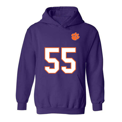 Clemson - NCAA Football : Payton Page - Replica Shersey Hooded Sweatshirt