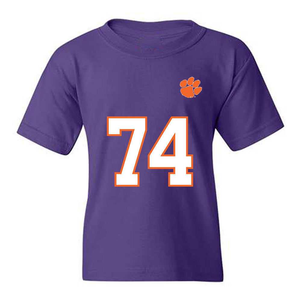 Clemson - NCAA Football : Brayden Jacobs - Replica Shersey Youth T-Shirt-0