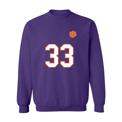 Clemson - NCAA Football : Griffin Batt - Replica Shersey Crewneck Sweatshirt-0