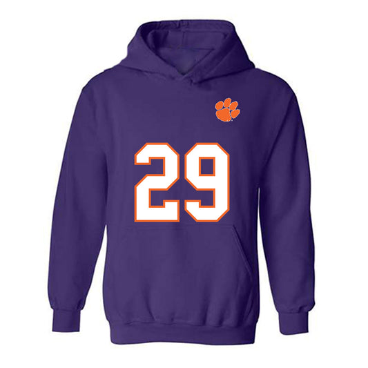 Clemson - NCAA Football : Mike Mankaka - Replica Shersey Hooded Sweatshirt-0