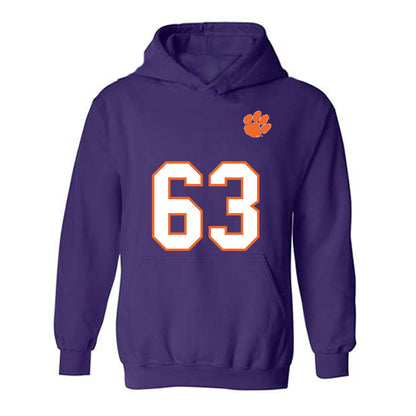 Clemson - NCAA Football : Easton Ware - Replica Shersey Hooded Sweatshirt-0