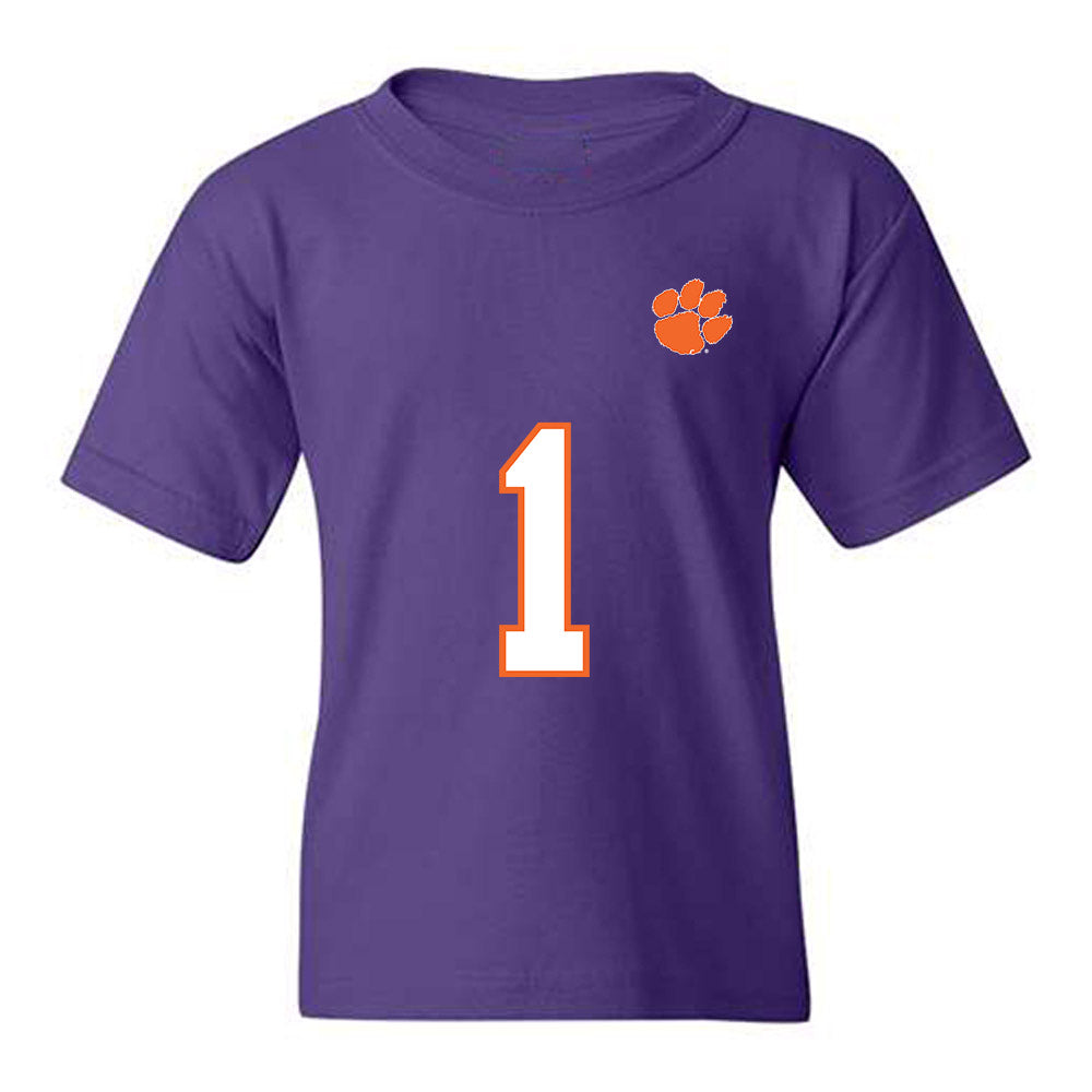 Clemson - NCAA Football : T.J. Moore - Replica Shersey Youth T-Shirt-0