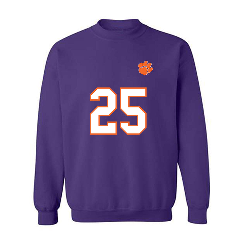 Clemson - NCAA Football : Ricardo Jones - Replica Shersey Crewneck Sweatshirt-0