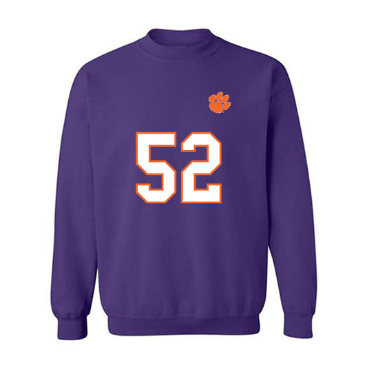 Clemson - NCAA Football : William Bouton - Replica Shersey Crewneck Sweatshirt