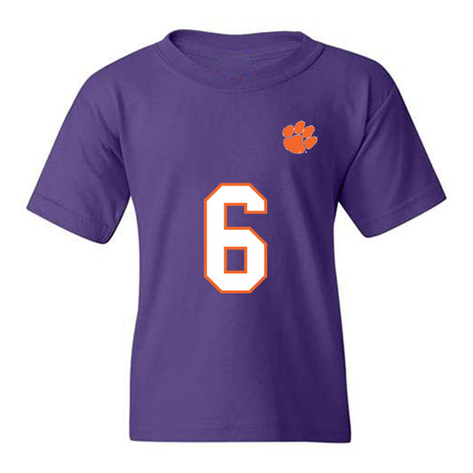 Clemson - NCAA Football : Tyler Brown - Replica Shersey Youth T-Shirt-0