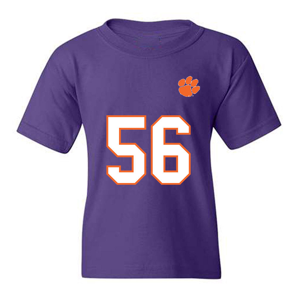 Clemson - NCAA Football : Andy Burburija - Replica Shersey Youth T-Shirt-0