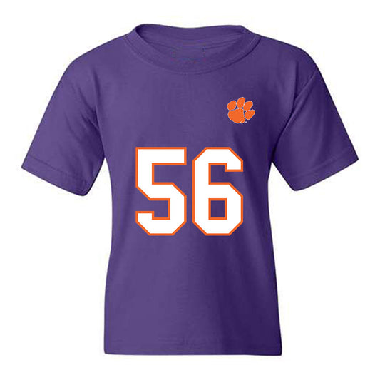 Clemson - NCAA Football : Andy Burburija - Replica Shersey Youth T-Shirt-0
