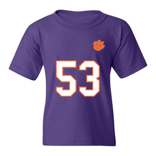 Clemson - NCAA Football : Ryan Linthicum - Replica Shersey Youth T-Shirt-0