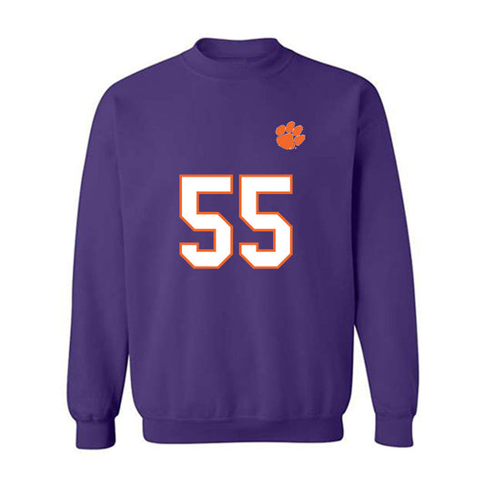 Clemson - NCAA Football : Harris Sewell - Replica Shersey Crewneck Sweatshirt-0