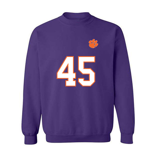 Clemson - NCAA Football : Vic Burley - Replica Shersey Crewneck Sweatshirt-0