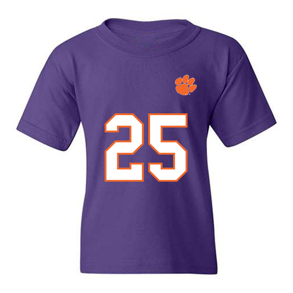 Clemson - NCAA Football : Ricardo Jones - Replica Shersey Youth T-Shirt-0