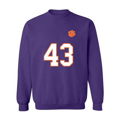 Clemson - NCAA Football : Billy Wilkes - Replica Shersey Crewneck Sweatshirt-0