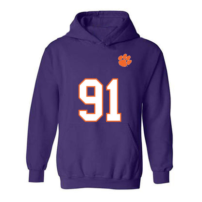 Clemson - NCAA Football : Zaire Patterson - Replica Shersey Hooded Sweatshirt