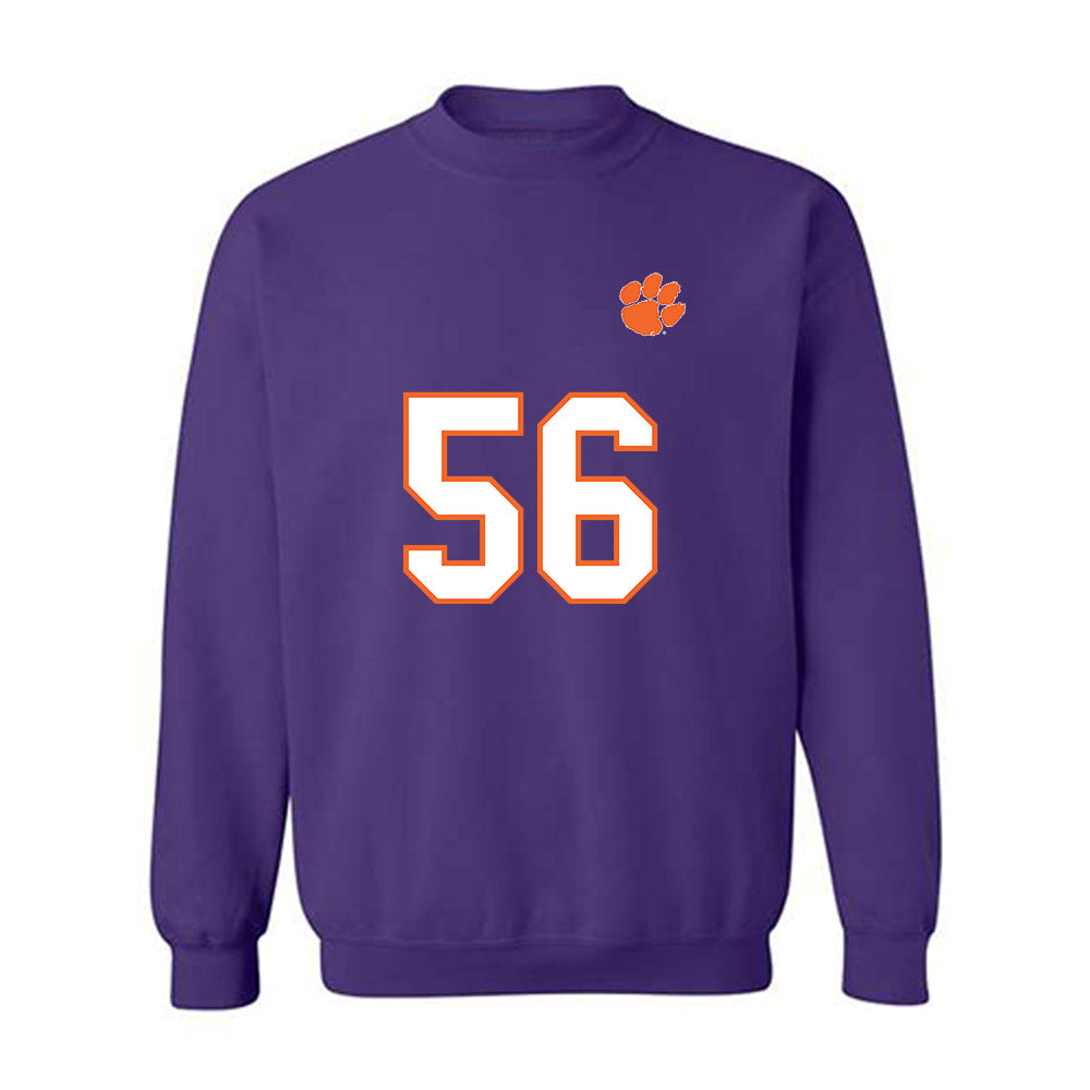 Clemson - NCAA Football : Champ Thompson - Replica Shersey Crewneck Sweatshirt