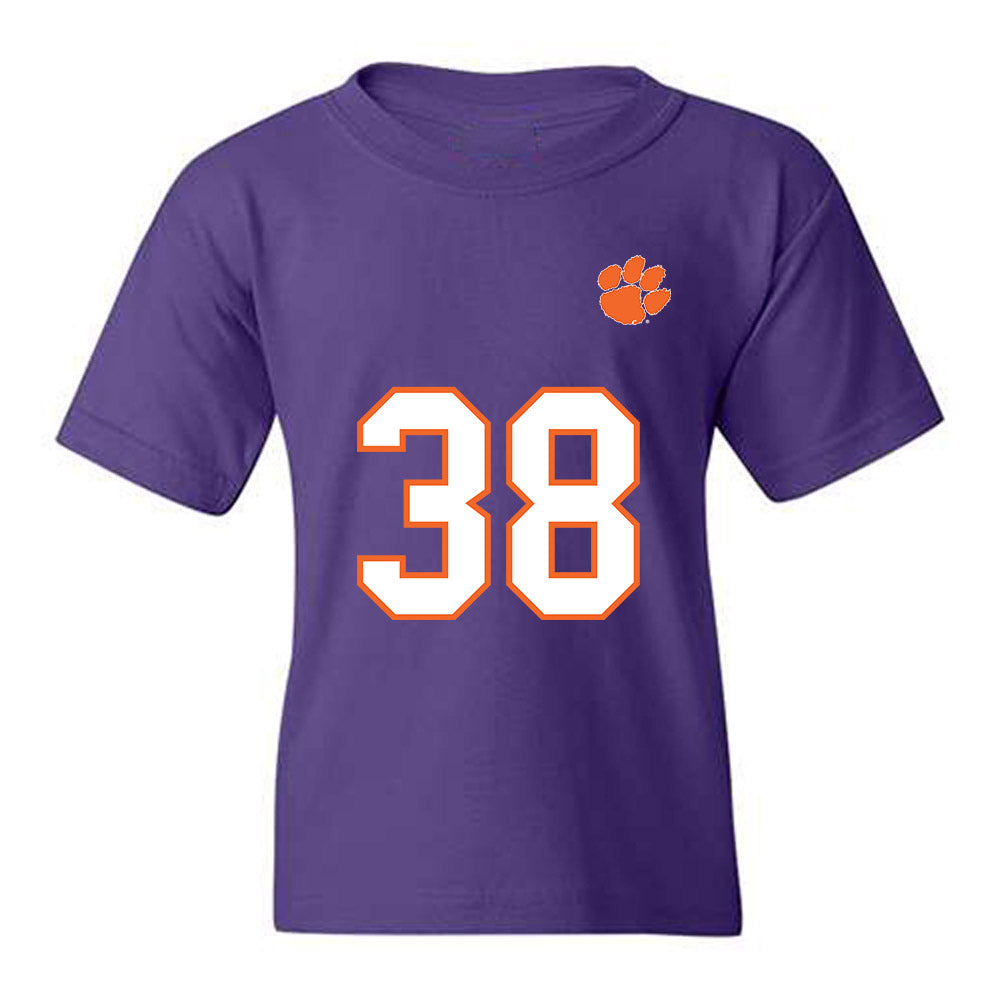 Clemson - NCAA Football : Robert Gunn III - Replica Shersey Youth T-Shirt-0
