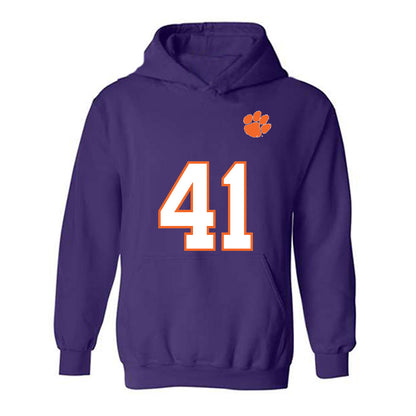 Clemson - NCAA Football : Caleb Nix - Replica Shersey Hooded Sweatshirt