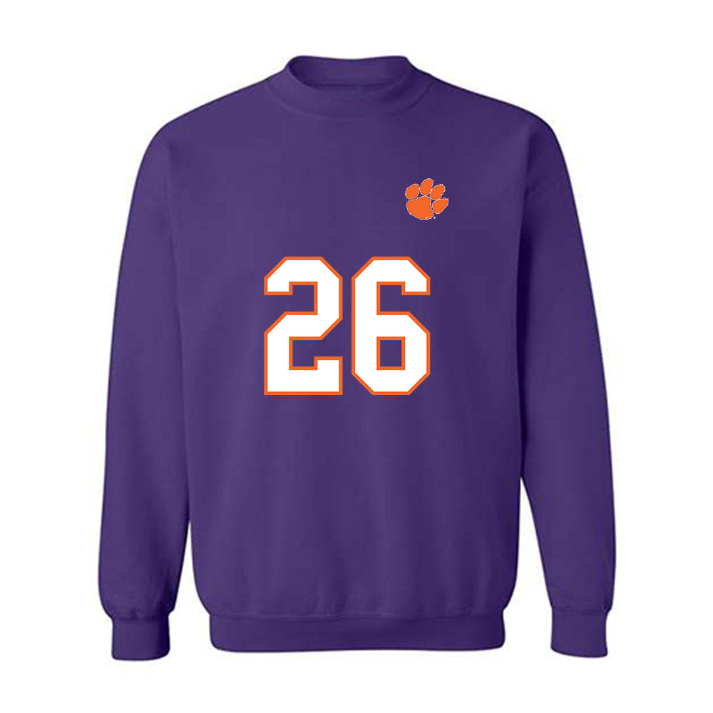 Clemson - NCAA Football : Jay Haynes - Replica Shersey Crewneck Sweatshirt-0