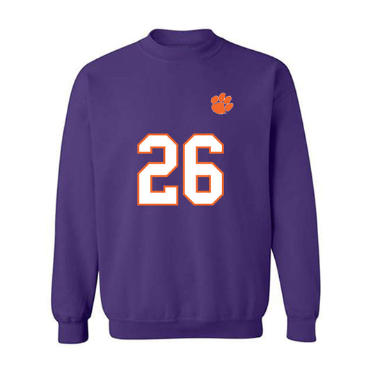 Clemson - NCAA Football : Jay Haynes - Replica Shersey Crewneck Sweatshirt-0