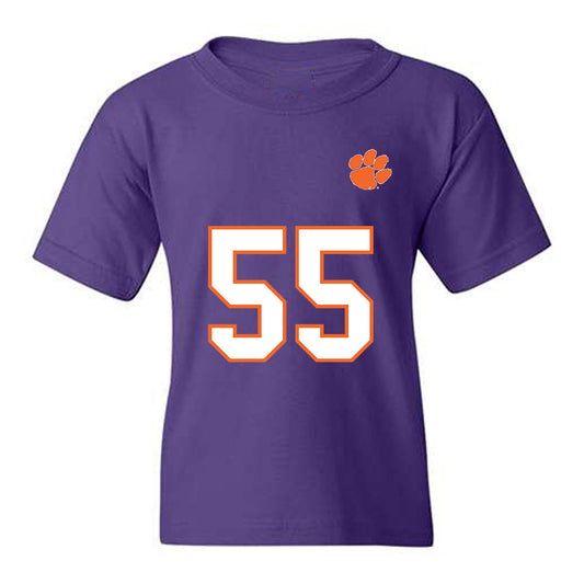 Clemson - NCAA Football : Harris Sewell - Replica Shersey Youth T-Shirt-0