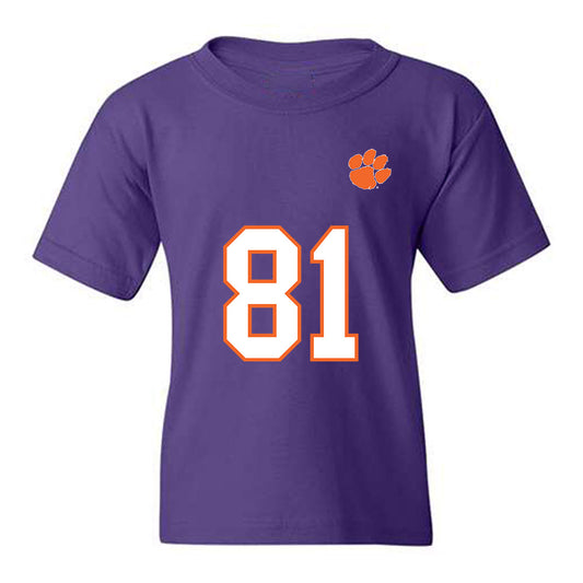 Clemson - NCAA Football : Nolan Hauser - Replica Shersey Youth T-Shirt-0