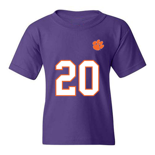 Clemson - NCAA Football : Clark Sanderson - Replica Shersey Youth T-Shirt-0