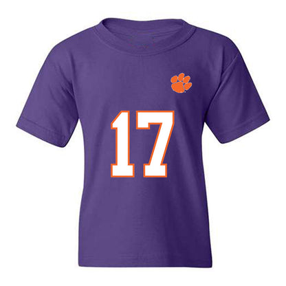 Clemson - NCAA Football : Wade Woodaz - Replica Shersey Youth T-Shirt-0
