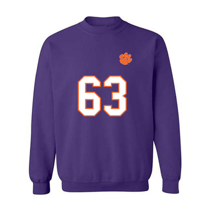 Clemson - NCAA Football : Easton Ware - Replica Shersey Crewneck Sweatshirt-0