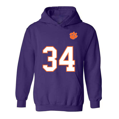 Clemson - NCAA Football : Max Wilson - Replica Shersey Hooded Sweatshirt-0