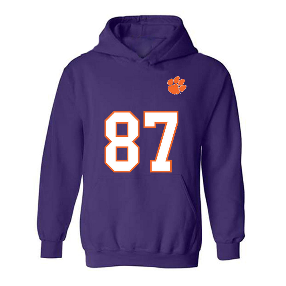 Clemson - NCAA Football : Christian Bentancur - Replica Shersey Hooded Sweatshirt-0