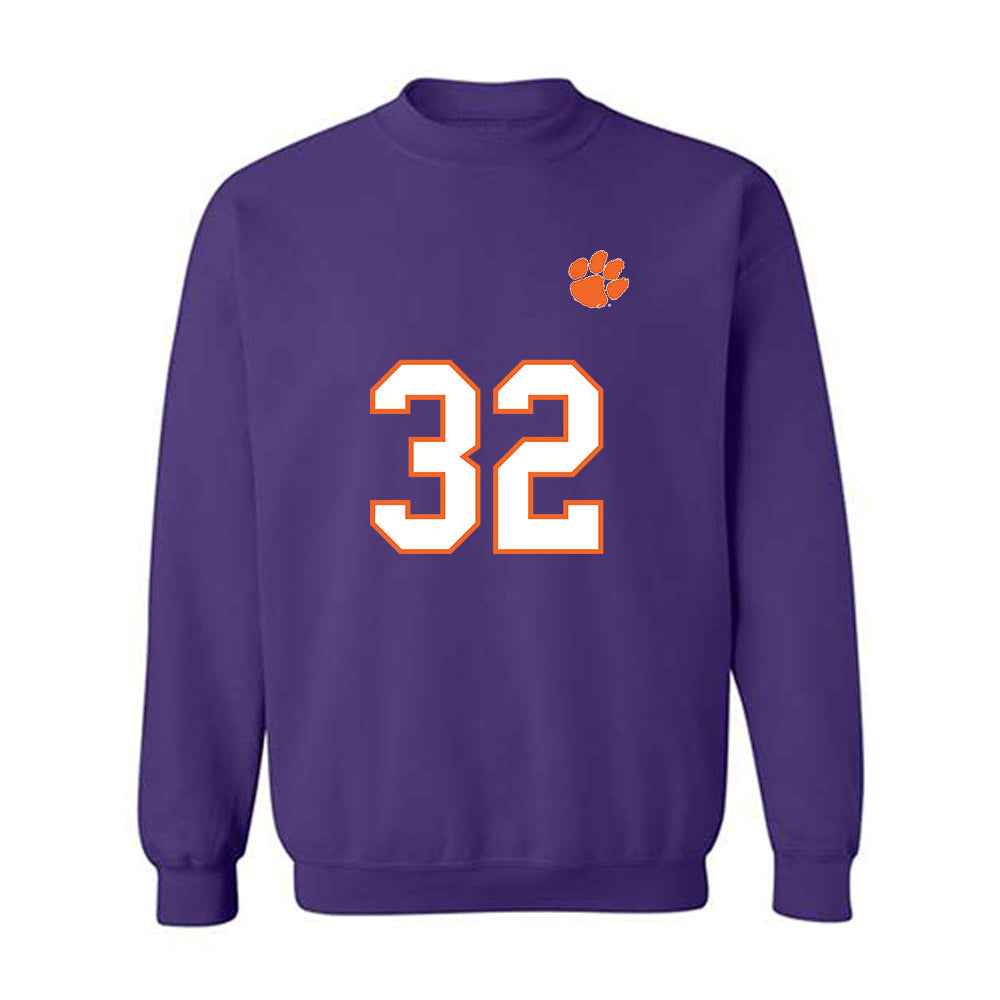 Clemson - NCAA Football : Jamal Anderson - Replica Shersey Crewneck Sweatshirt