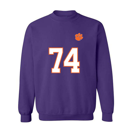 Clemson - NCAA Football : Brayden Jacobs - Replica Shersey Crewneck Sweatshirt-0