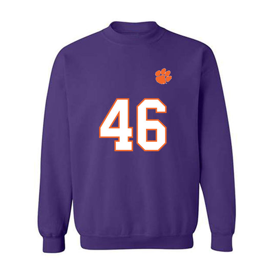 Clemson - NCAA Football : Jackson Reach - Replica Shersey Crewneck Sweatshirt-0
