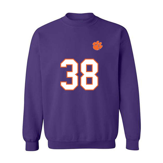 Clemson - NCAA Football : Robert Gunn III - Replica Shersey Crewneck Sweatshirt-0
