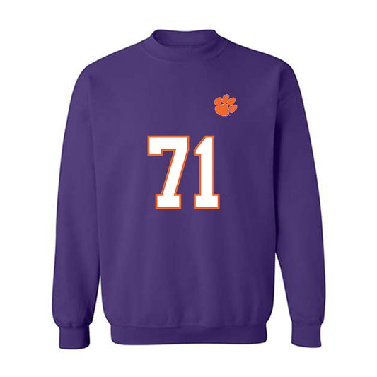 Clemson - NCAA Football : Leo Delaney - Replica Shersey Crewneck Sweatshirt-0