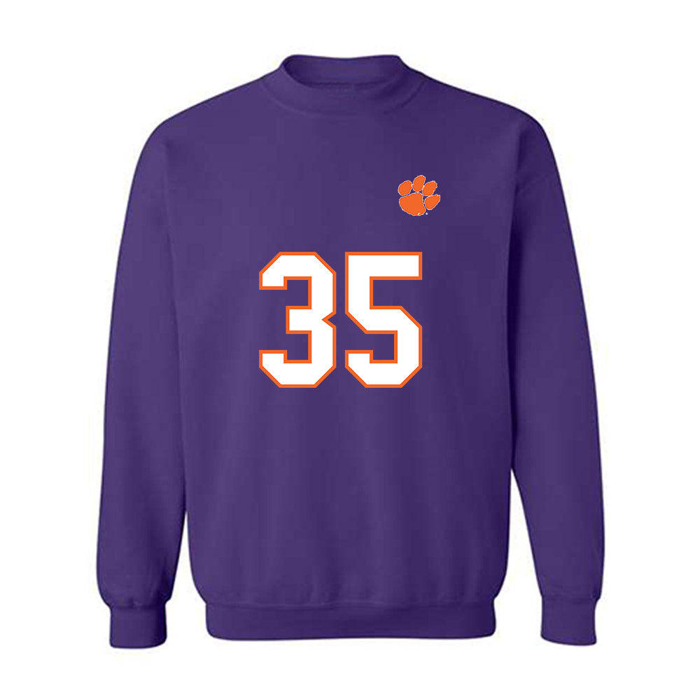 Clemson - NCAA Football : Jeremiah Alexander - Replica Shersey Crewneck Sweatshirt-0