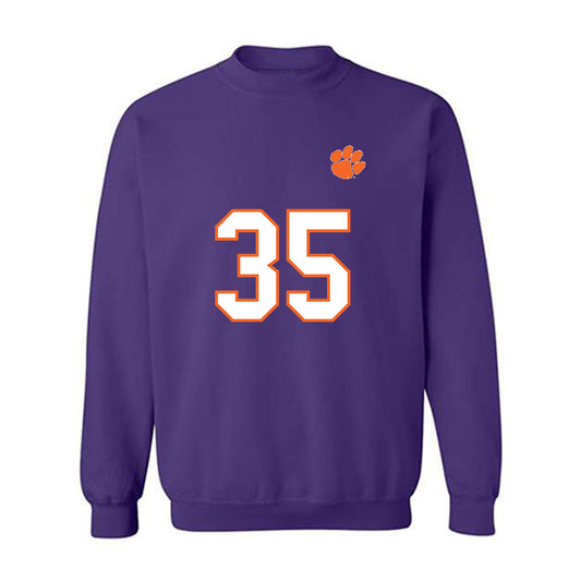 Clemson - NCAA Football : Jeremiah Alexander - Replica Shersey Crewneck Sweatshirt-0