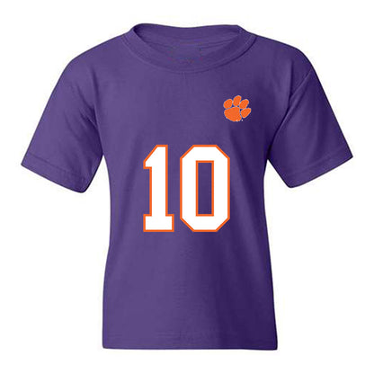 Clemson - NCAA Football : Jeadyn Lukus - Replica Shersey Youth T-Shirt-0
