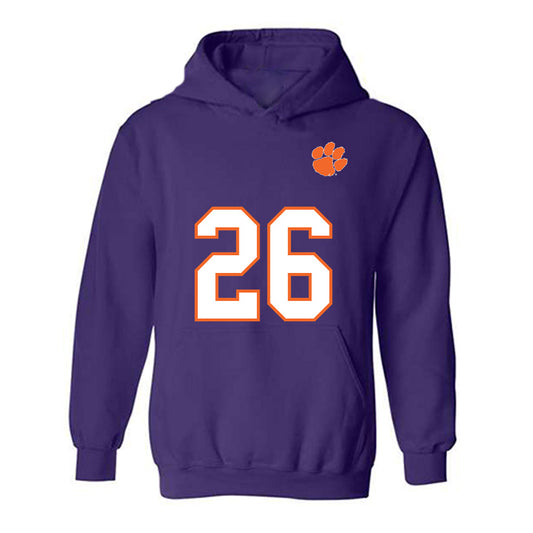 Clemson - NCAA Football : Jay Haynes - Replica Shersey Hooded Sweatshirt-0