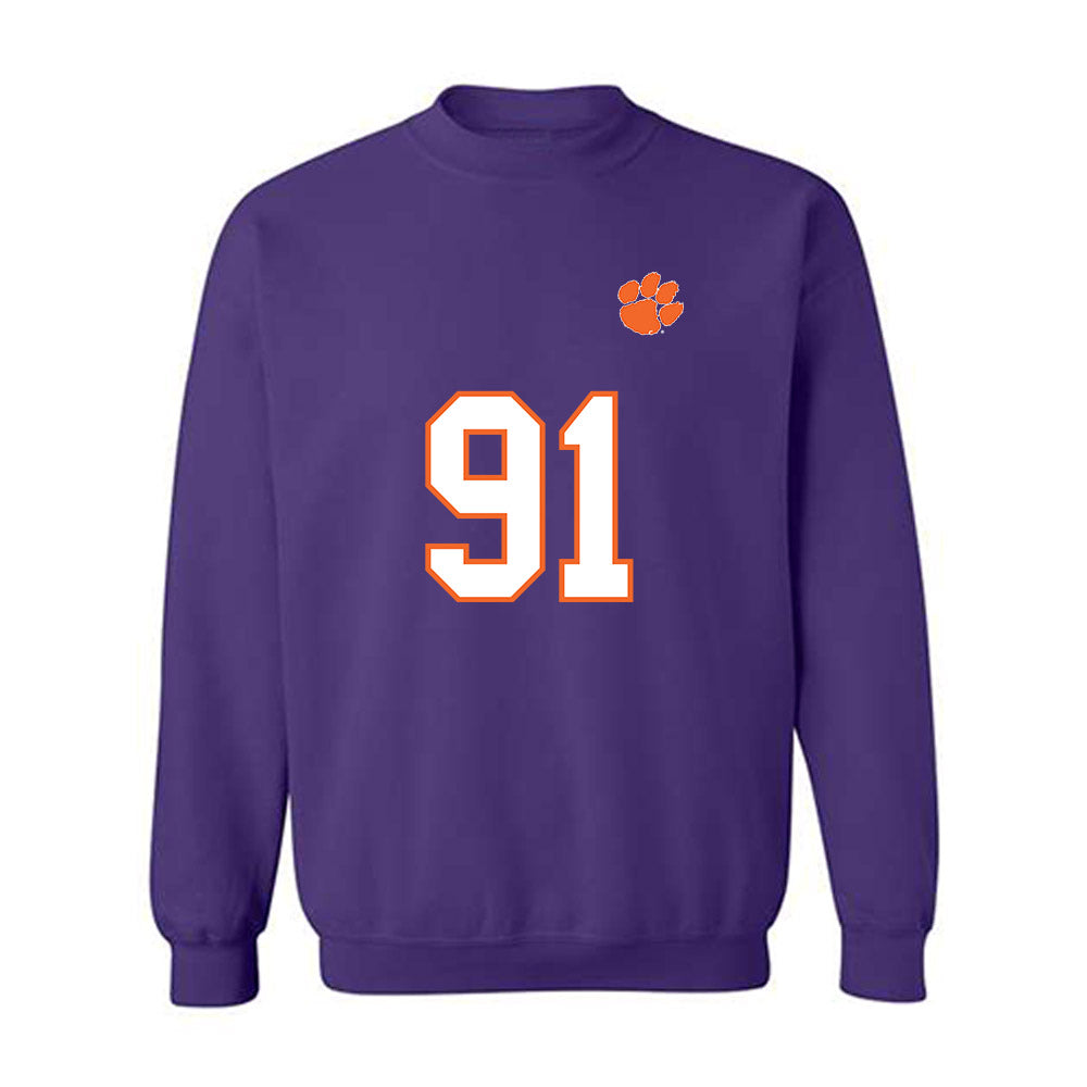 Clemson - NCAA Football : Zaire Patterson - Replica Shersey Crewneck Sweatshirt