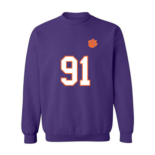Clemson - NCAA Football : Zaire Patterson - Replica Shersey Crewneck Sweatshirt