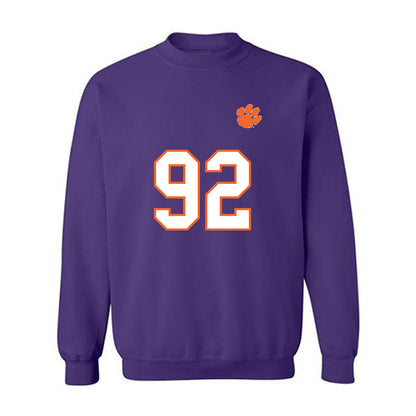 Clemson - NCAA Football : Levi Matthews - Replica Shersey Crewneck Sweatshirt-0