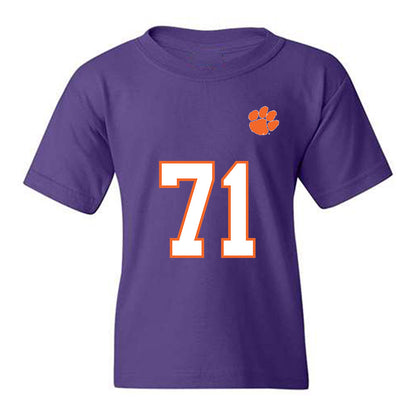 Clemson - NCAA Football : Tristan Leigh - Replica Shersey Youth T-Shirt-0