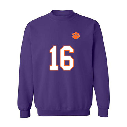 Clemson - NCAA Football : Cade Trotter - Replica Shersey Crewneck Sweatshirt-0