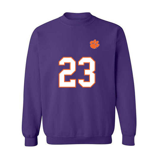 Clemson - NCAA Football : Ashton Hampton - Replica Shersey Crewneck Sweatshirt-0