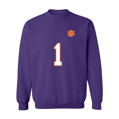Clemson - NCAA Football : Branden Strozier - Replica Shersey Crewneck Sweatshirt-0