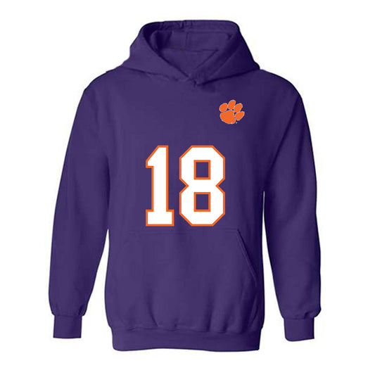 Clemson - NCAA Football : Kylon Griffin - Replica Shersey Hooded Sweatshirt