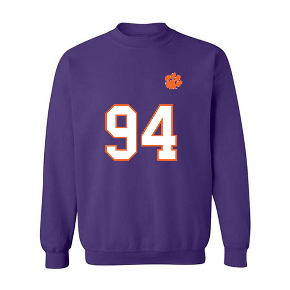 Clemson - NCAA Football : Chapman Pendergrass - Replica Shersey Crewneck Sweatshirt-0