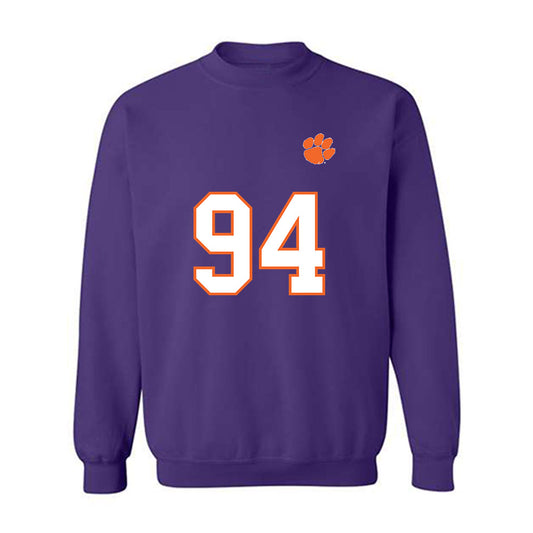 Clemson - NCAA Football : Chapman Pendergrass - Replica Shersey Crewneck Sweatshirt-0