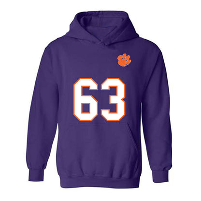 Clemson - NCAA Football : Dominic Cardone - Replica Shersey Hooded Sweatshirt